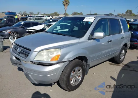 2005 Honda Pilot Ex from USA, damaged, VIN 2HKYF18445H566753